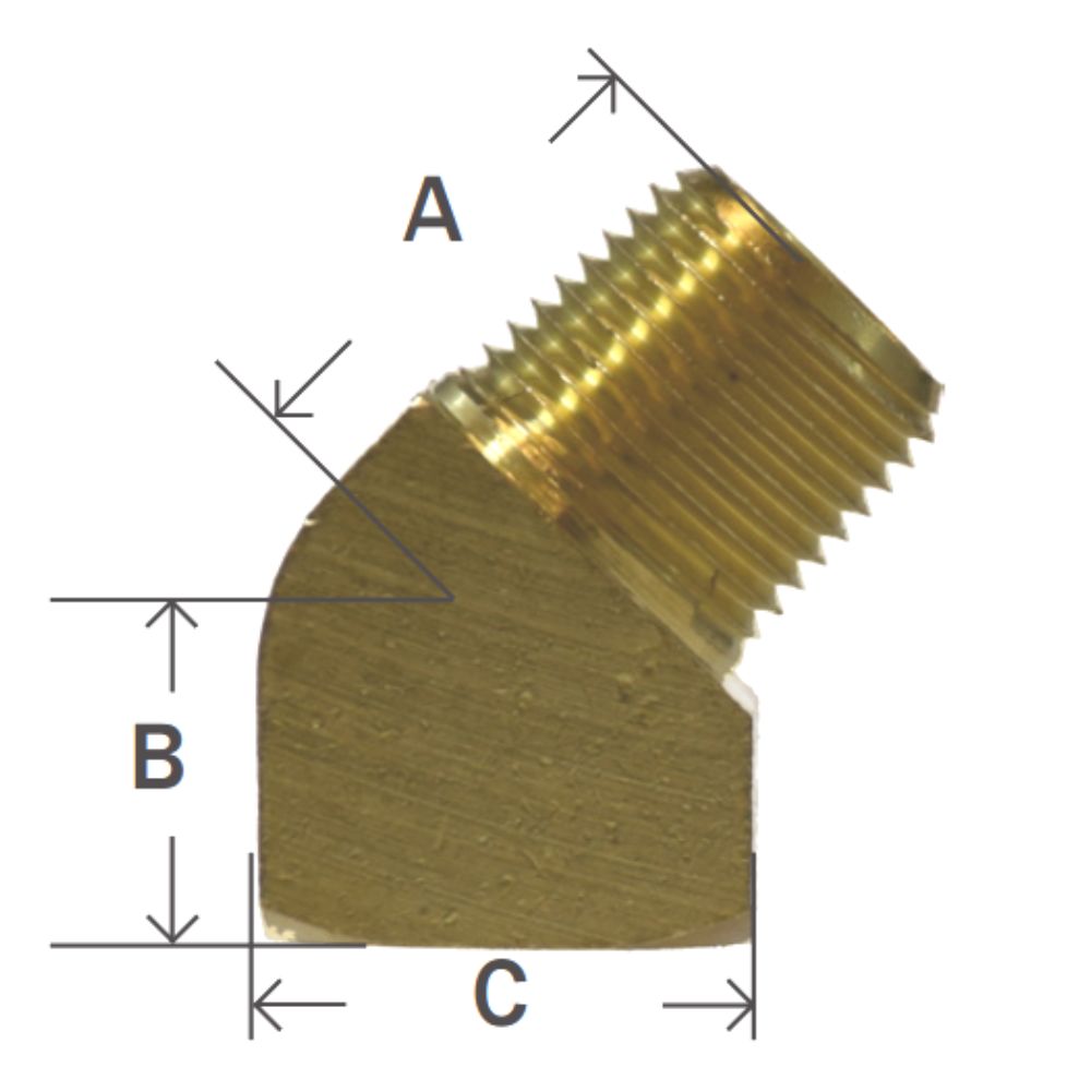 Raccordo A Gomito In Ottone Super Crown, Filettato NPT Maschio-femmina, Per Aria E Olio
