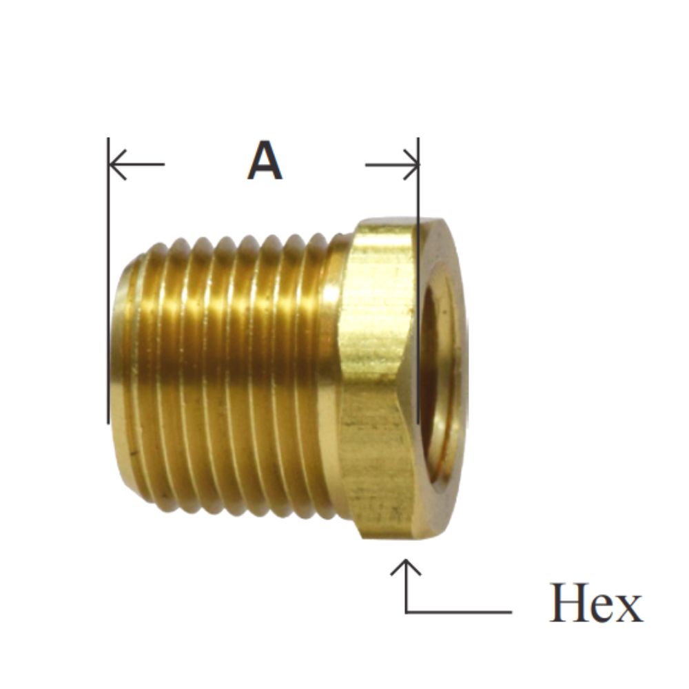 Male Thread to Female Thread Adapter Fitting Brass Reducer Bush