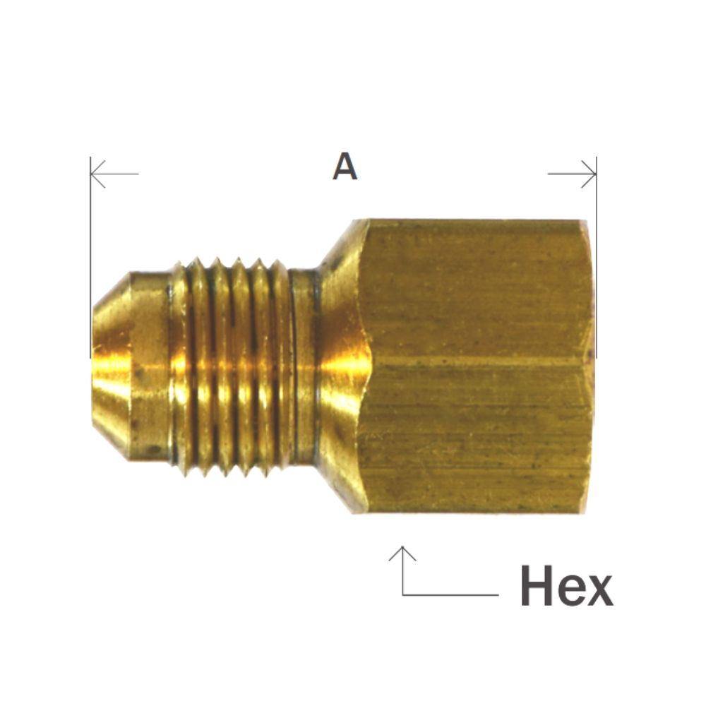 Brass Adapters Female NPTF Flare Adapters