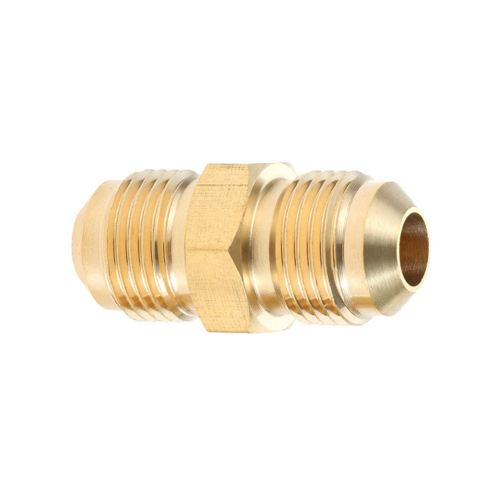 Brass Union Fitting SAE 45-Degree Cone Flare Adapter
