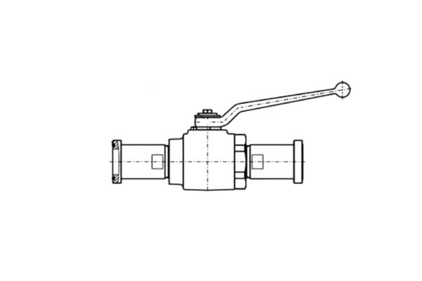 Flange Ball Valve drawing