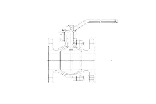 Manually Operated Ball Valve drawing