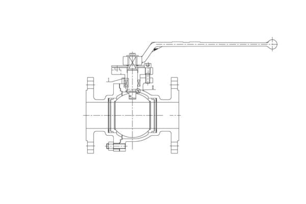 floating Ball Valve drawing