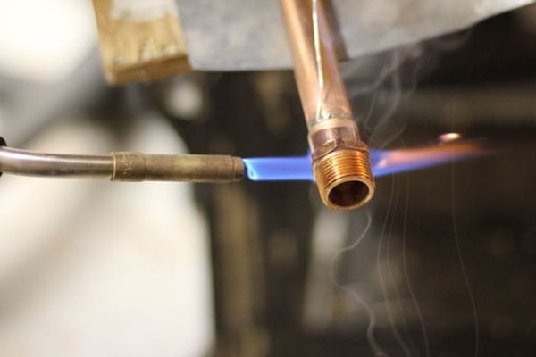 welding brass to copper