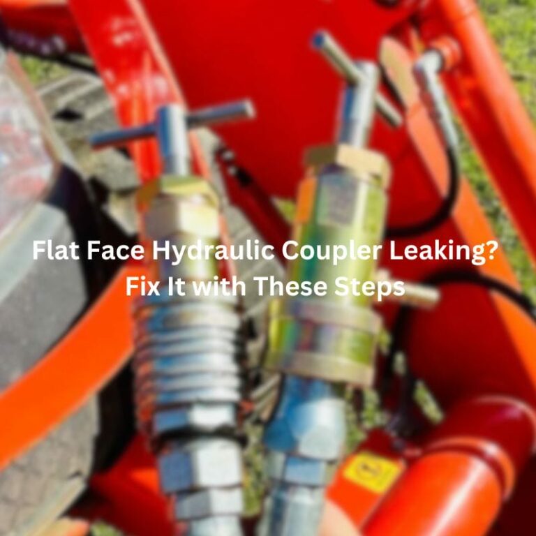 Flat Face Hydraulic Coupler Leaking? Fix It with These Steps