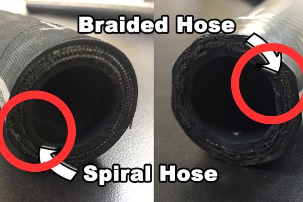 braided vs spiral hose