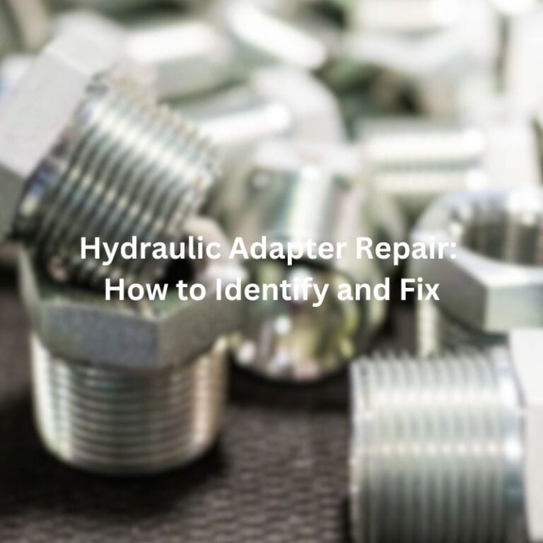 Hydraulic Adapter Repair: How to Identify and Fix