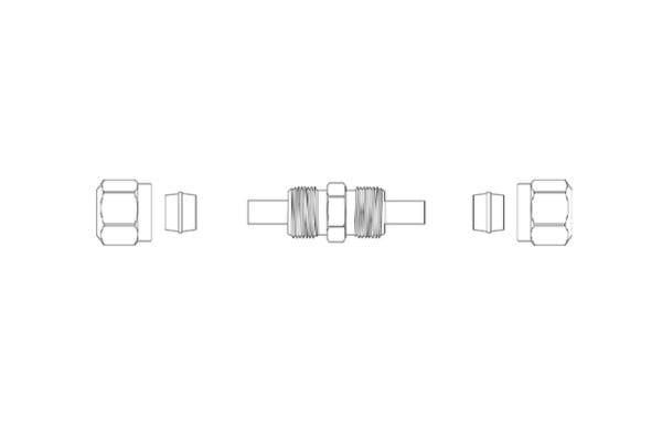 Brass D.O.T. Air Brake Fitting component Topa