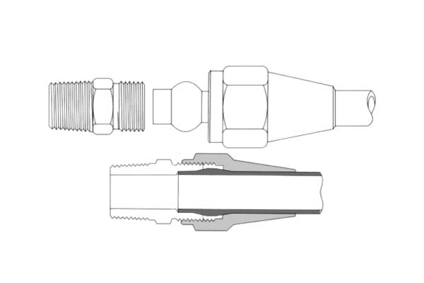 Brass D.O.T. Air Brake Fitting working principle Topa