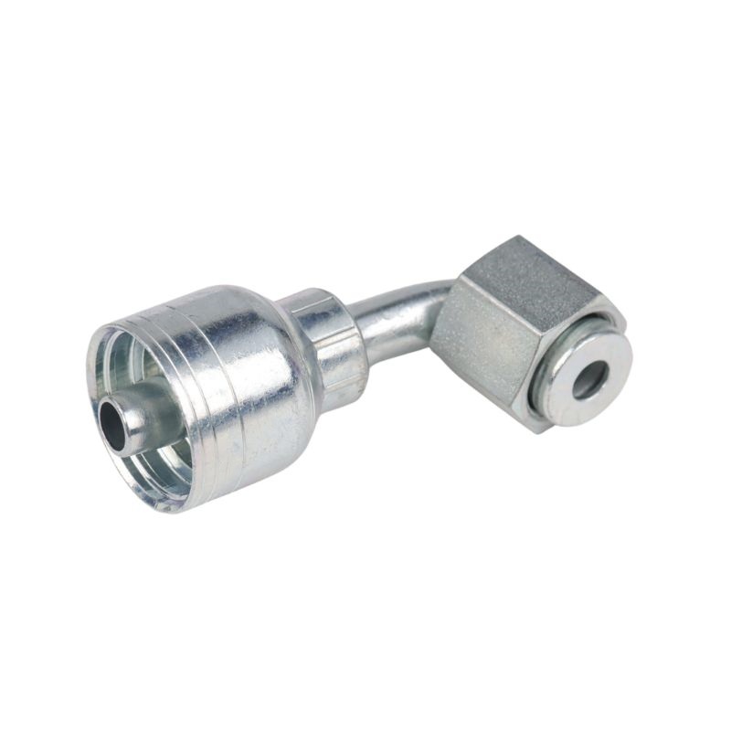 1 2 wire 90° female orfs swivel crimp fitting