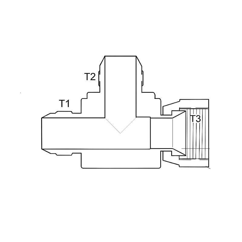 Komatsu Female Swivel Run Tee