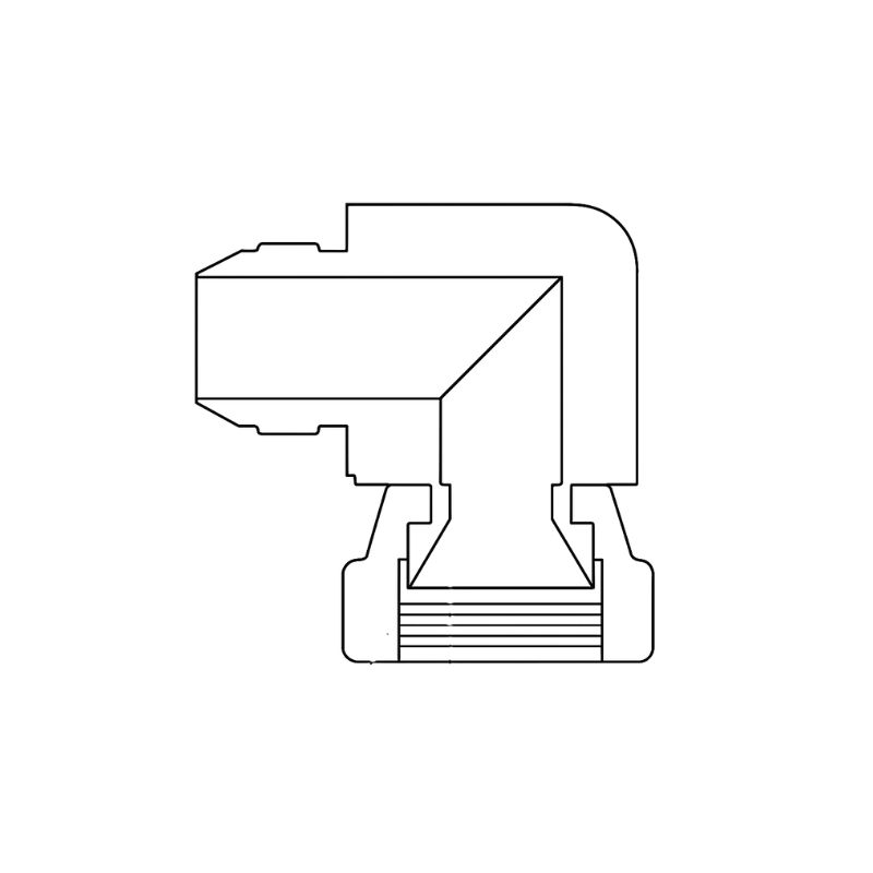 Komatsu Male to Female Swivel 90° Elbow