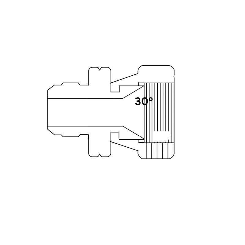 Male JIC to Komatsu Female Swivel