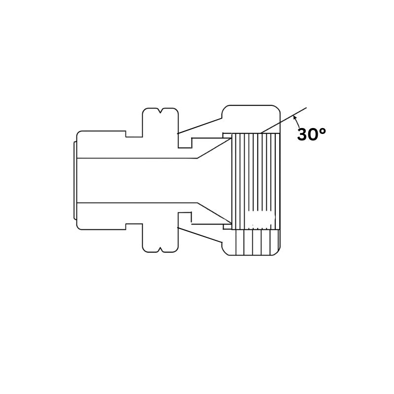 ORS Male to Komatsu Female Swivel