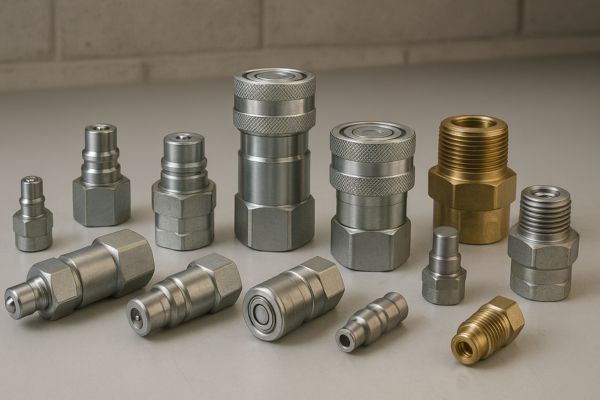 collection of hydraulic quick couplings