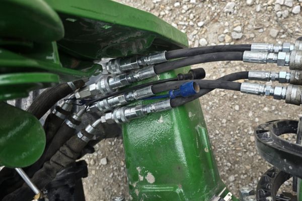 hammer on an excavator with screw-to-connect coupling