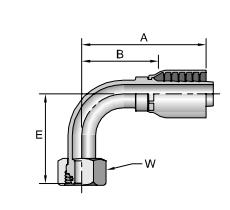 11C43 one piece hose fitting Drawing Topa