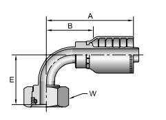 11C78 one piece hose fitting drawing Topa