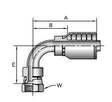 13978 hydraulic crimp fitting drawing Topa