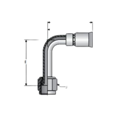 14191N crimping hydraulic hose fittings drawing Topa