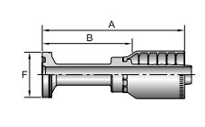 16A78 hydraulic hose crimp fittings drawing Topa