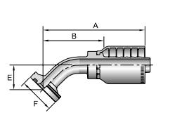 16F78 hydraulic crimp fittings drawing Topa