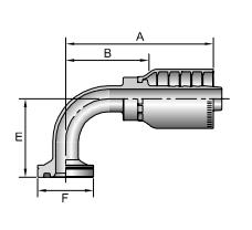 16N78 crimp hydraulic fittings drawing Topa