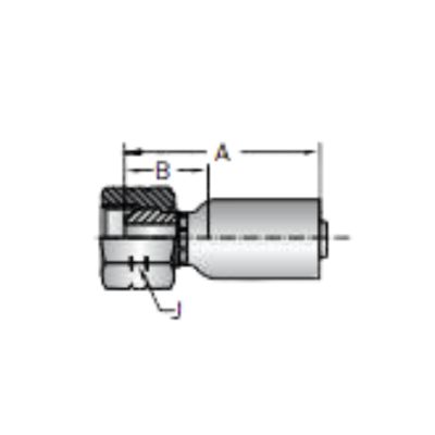 19256 hydraulic crimp fitting drawing Topa