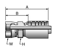 1GU77 crimping hydraulic hose fittings Drawing Topa