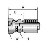 1XU43 metric hydraulic crimp fittings Drawing Topa