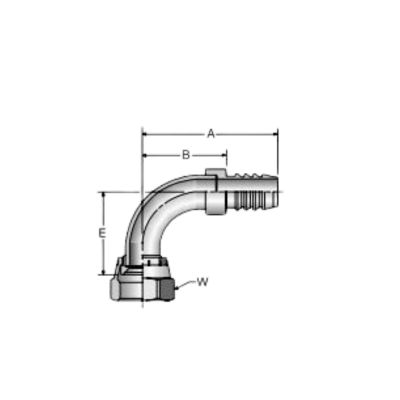 3988 one piece hose fitting drawing Topa