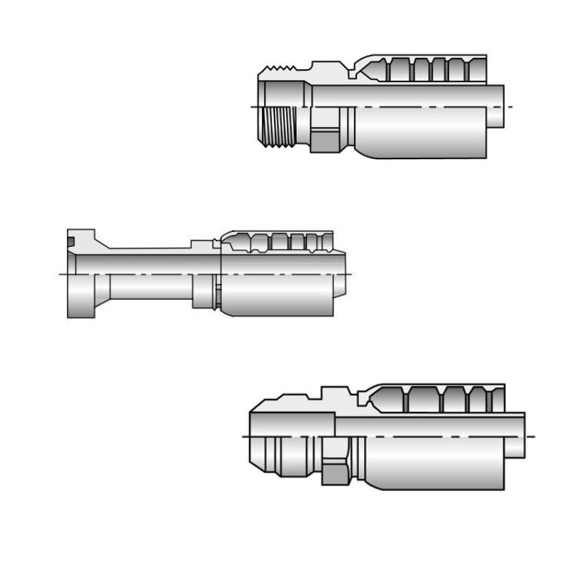 77 series Hydraulic Fittings drawing