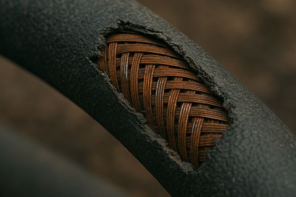 worn hydraulic hose