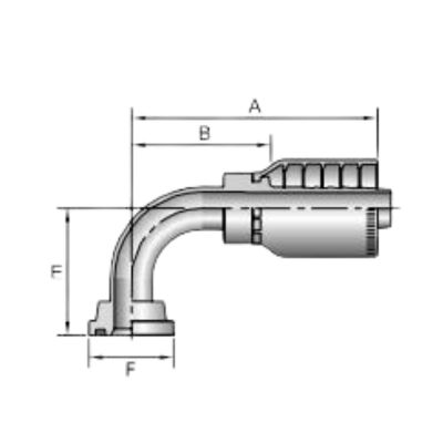 11978 hydraulic crimp fittings manufacturers drawing Topa