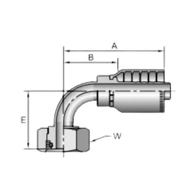 11C78 one piece hose fitting drawing Topa