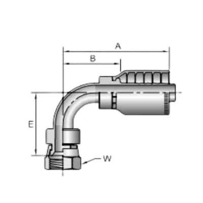 13978 hydraulic crimp fittings drawing Topa