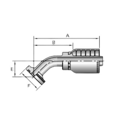 16F78 hydraulic crimp fittings drawing Topa