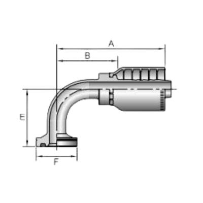 16N78 crimp hydraulic fittings drawing Topa