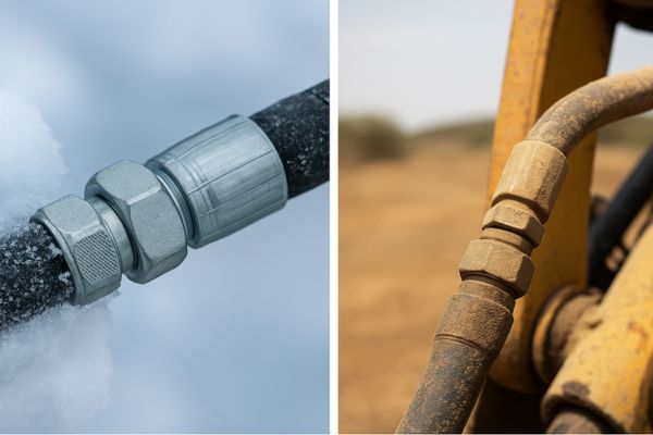 hose in hot and cold temperature