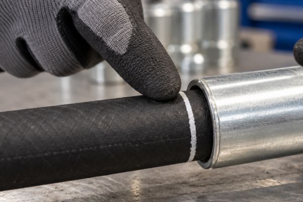 Witness mark inspection before crimping