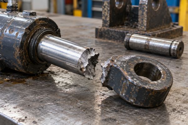 hydraulic cylinder mounting eye break