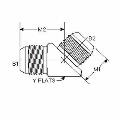 2504 JIC Hydraulic Fitting Drawing Topa