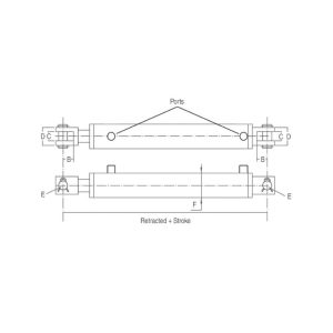 CML welded hydraulic cylinder diagram Topa