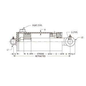 MWL welded hydraulic cylinders diagram Topa